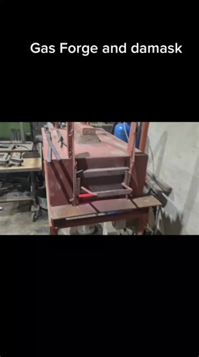 Gas forge and damask