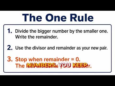 GCF in Seconds: The Euclidean Algorithm Trick