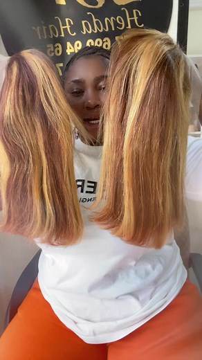 Stunning Two-Tone Hair Color Transformation