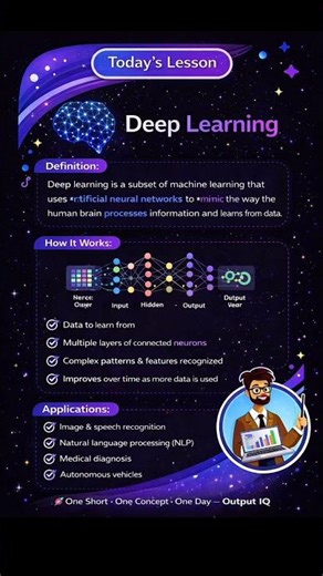 Deep Learning Explained 🧑‍💻. #trendingshorts #trending #shorts #deeplearning #tech