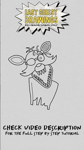 How to Draw PHANTOM FOXY 😱🦊 (Five Nights at Freddy's) | Easy Step-By-Step Drawing Tutorial
