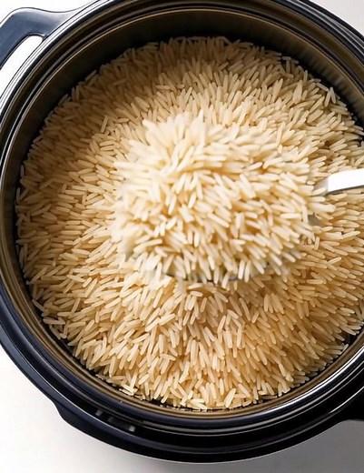 Put uncooked rice in a slow cooker with these 4 ingredients. It’s like heaven in a bowl.. Full recipe 👇 💬 | Grandma’s favorite recipes