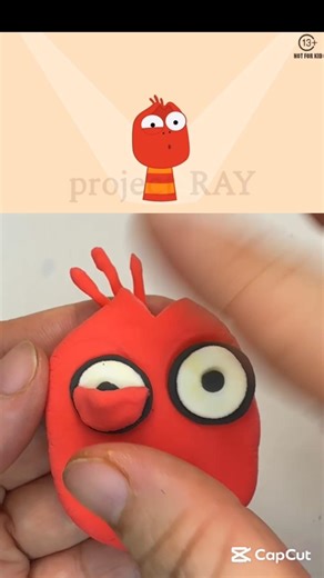 My Sprunki OC: Red Larva Cartoon #sprunki #incredibox #sprunkioc #clay @projectray