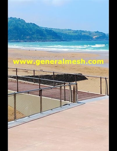 Fleksibel balustrade rustfrit stål wire reb mesh kabelnet til bro trappe