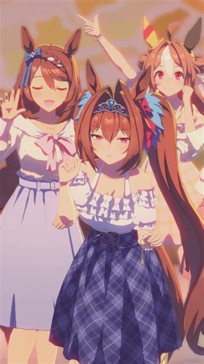 ファンサービス（ウマ娘-スーパークリーク、ダイワスカーレット、コパノリッキー）