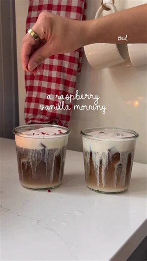 christine higgs on Instagram: "#ad Romanticizing breakfast at home ❤️made this a Valentine’s-inspired morning with raspberry vanilla protein cold foam for our cold brew, raspberry yogurt bowls with homemade granola, and all the little details that make our breakfasts feel special around here ◡̈ I wanted to share that you can get $5 when you spend $10 or more on qualifying breakfast essentials, mixing and matching across brands! @stokcoldbrew @oikos @activiaus @indelight @silk and @happyfamilyorg