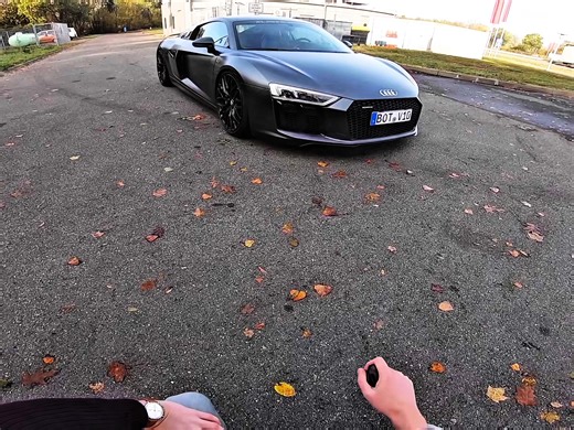 Audi R8 V10 🤯🔥 | Song 👉 ACIDO III - Over Slowed UdieNnx & Mc Denny ❗️ #audi #r8 #v10engine #carsoftiktok #caredit