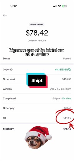 Orden de Shipt #deliverydriver #doordash #shipt #instacart #ubereats | delivery driver
