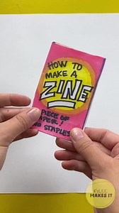 How to Make a Zine: a blank book made out of one piece of paper with no staples! Great for all the artists, illustrators, and writers out there 📚 #craftymom #diybook #diysketchbook #zine #zine #zinemaking #drawingforkids #kidscrafts #kyleemakesit | Kylee Makes It