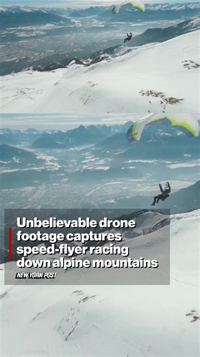 Speed-Flyer David Andreev Soars Over Austrian Alps