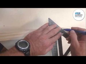 Develop the bevel using carpenter roofing square