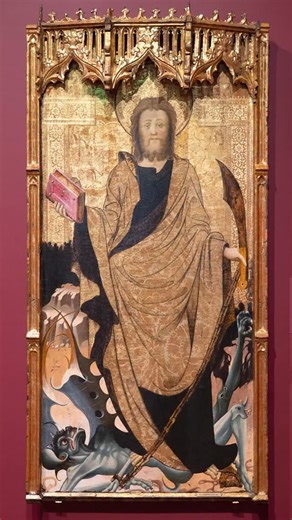 Drip level: historic 1. Gonçal Paris, “Saint Bartholomew,” late 1430s, 1919.315 2. Steven van der Meulen, “Portrait of John Farnham,” 1563, 1993.36 3. James Northcote, “Chess Players,” 1807, 2005.71 4. James Jacques Joseph Tissot, “Gentleman in a Railway Carriage,” 1870-1880, 1965.16 5. Giovanni Battista Moroni, “Portrait of a Man,” about 1550, 1912.60 6. John Singer Sargent, “Lady Warwick and Her Son,” 1905 7. William Morris Hunt, “Italian Girl,” 1867-1872, 1935.112 8. Frank Weston Benson, “Por