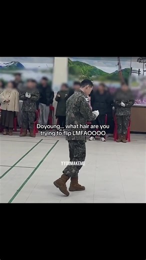 The way he tried to play it off too Dont worry king well get u ur hair back soon 😭😭 #doyoung #nct #nct127 #fyp