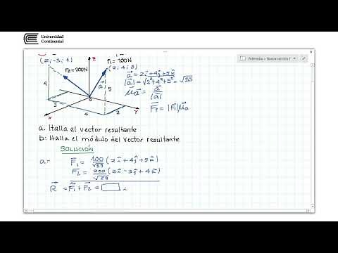 Ejercicios: Hallar el vector resultante y su modulo