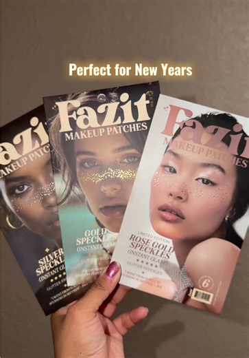 These sparkle freckles from @Fazit are the perfect addition to your makeup look!✨🤩 #fazit #sparklefreckles #freckle #sparklemakeup #glitterfreckles
