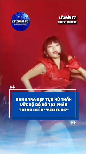 Han Sara đẹp tựa nữ thần với Red Flag tại concert Em Xinh Say Hi #shorts #emxinhsayhi