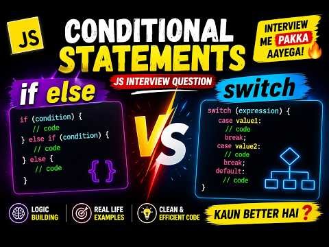 Conditional statement | else if | Switch statement | Interview question | #coding #javascript #js