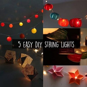 5 Easy Diy String Lights hey guys , Heres how to make easy decorative string lights to hang outdoor, backyard, gardens and also for your bedroom. Make them today ! these are easy and affordable materials that i ll totally level up your old lights ! Enjoy the video dont forget to comment below. #diystringlights #diypaperlights Our Social Media: Watch more: http://www.21frames.in/artalltheway Follow us on Instagram: https://www.instagram.com/ventunoart Follow us on Facebook: https://www.facebook.c