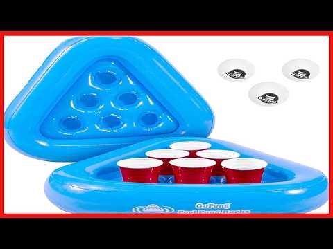 Elevate Your Pool Party with the Floating Beer Pong Game Set