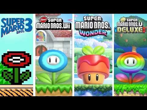 Strong Flower Items in some 2D Mario Games