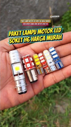 Affordable H6 Socket LED Motorcycle Light Set #motorcyclelights #led #shorts