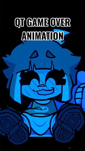 FNF QT GAME OVER ANIMATION #fnf #fnfmod #animation