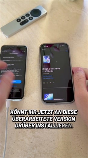 iOS 26.5 Beta 1 v2! 😯 Überarbeitete Version ist da! 📲 Kritische Bugs behoben? #shorts #ios26 #tech