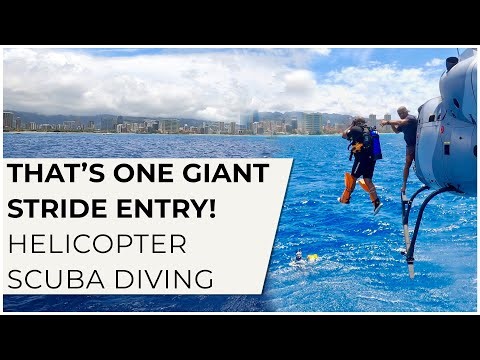 Helicopter Diving in Hawaii with ‪@TridentAdventures‬