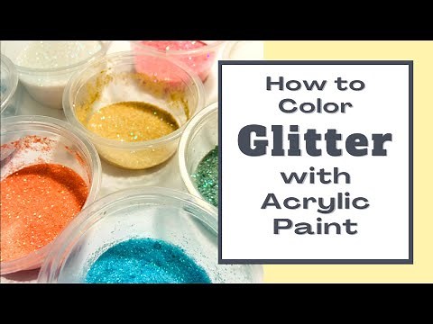 How to Color Glitter with Acrylic Paint & UV Resin Demo