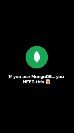 Vaibhav Goswami on Instagram: "If you use MongoDB… you NEED this 🤯 #mongodb #database #mern #fullstackdeveloper #coding"