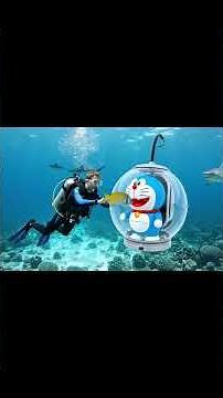 Doraemon’s Underwater Adventure | Scuba Diving with a Diver Friend 🐟✨