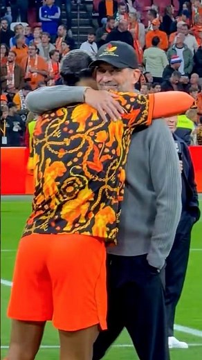Jurgen Klopp and Virgil van Dijk's wholesome embrace before Nations League clash 🫂 #StanSportAU