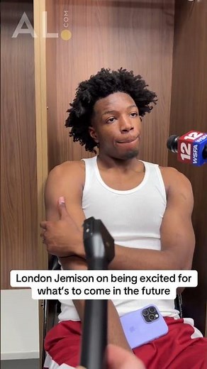 Freshman London Jemison talks about his excitement for the future #rolltide #rtr #alabamabasketball