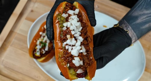 The ultimate chili dog