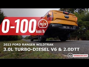 2023 Ford Ranger 3.0 V6 0-100km/h & engine sound