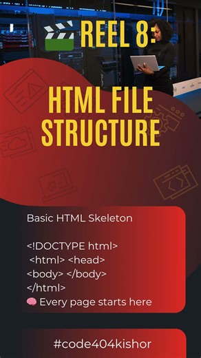 HTML FILE structure #shorts