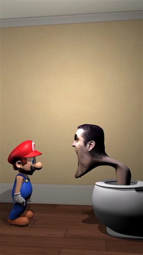 😳 Santa caught Mario! 😱 #4 #3danimation #horror #shorts