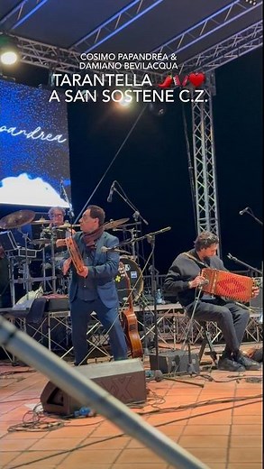 Tarantella: Cosimo Papandrea & Damiano Bevilacqua: concerto live; a San sostene C.Z. 🪗 (videoclip)