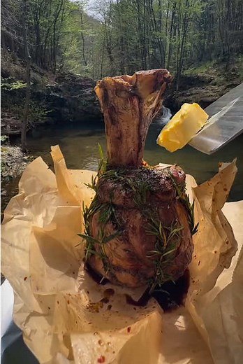 Roasted Veal Leg Recipe for Outdoor Cooking