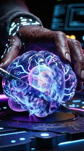 Futuristic AI Brain ASMR: Slicing the Glowing Digital Mind | FactX AI TechThe Digital Mind:(4K ASMR)