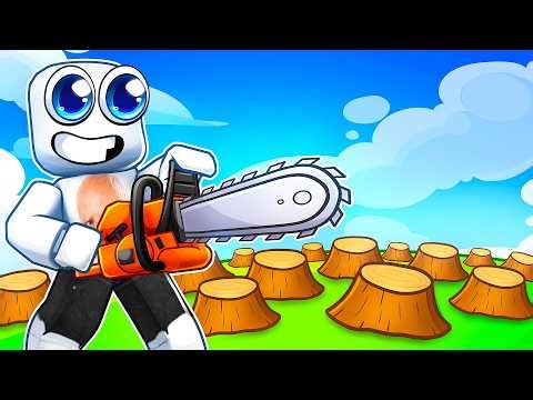 chopping EVERY tree in roblox..