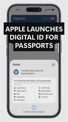 Apple launches new digital ID for passports