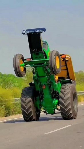 John Deere 5050D Tractor Stunt on Road | Power, Style & Ultimate Farming Action Reel