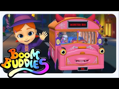 Ruedas del autobús de Halloween 🎶🎃 con canción divertida Compilación