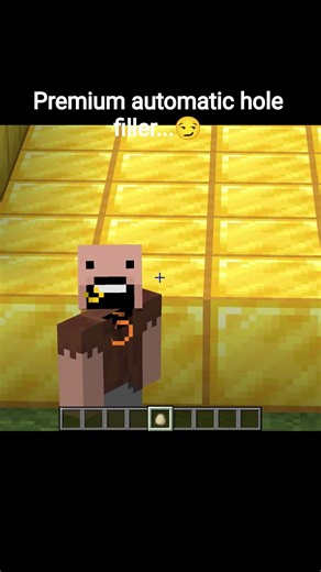 Premium automatic hole filler.. #minecraft #test #fyp