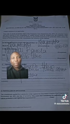 Understanding FORM 13: Notice and Final Protection Order