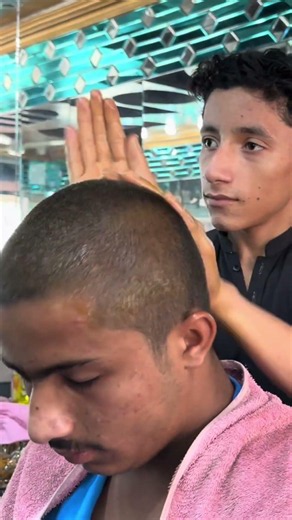 Asmr Young Barber Best Head Massage #asmr #youngali #barber