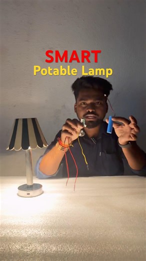 Smart Potable Lamp || Home Decor || Decorate Light || Table Lamp || Chargeble Light #5minutecrafts