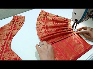 Silk Saree Blouse Design | Silk Saree Blouse Cutting and Stitching | Blouse Back Neck Designs