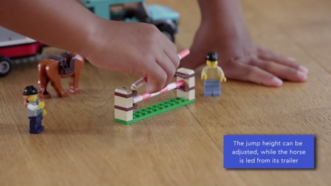 LEGO 60327 City Great Vehicles Horse Transporter Set, with SUV Toy Car, Trailer, Horse Figure and Jump, Gifts for Kids, Boys & Girls 5 Plus Years Old